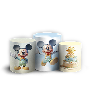 Trio Cilindro - Mickey - Sublimado 3D