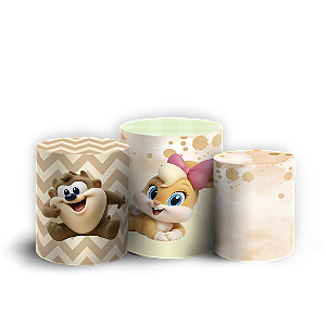 Trio Cilindro - Looney Tunes - Sublimado 3D