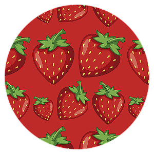 Mini Painel - Morango Do Amor - Sublimado 3D