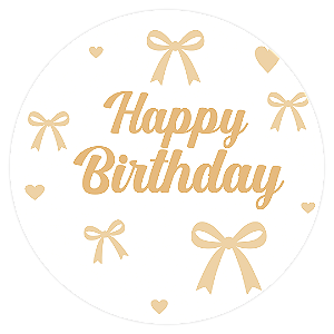 Mini Painel - Happy Birthday - Sublimado 3D