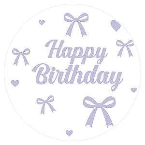 Mini Painel - Happy Birthday - Sublimado 3D