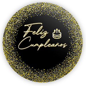 Painel Redondo - Feliz Cumpleaños ES - Sublimado 3D