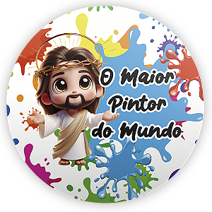 Painel Redondo - O Maior Pintor Do Mundo - Sublimado 3D