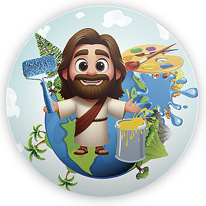 Painel Redondo - O Maior Pintor Do Mundo - Sublimado 3D