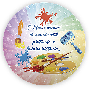 Painel Redondo - O Maior Pintor Do Mundo - Sublimado 3D