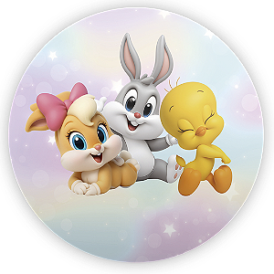 Painel Redondo - Looney Tunes - Sublimado 3D