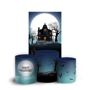 Faixa Lateral e Trio Cilindro Sublimado 3D Vest Facil - Halloween