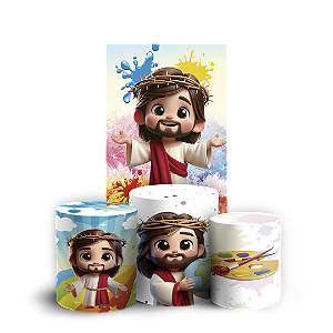 Faixa Lateral e Trio Cilindro Sublimado 3D Vest Facil - O Maior Pintor Do Mundo