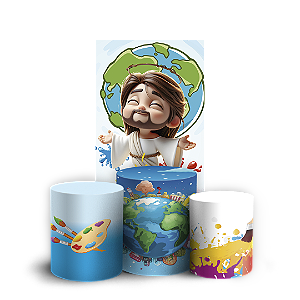 Faixa Lateral e Trio Cilindro Sublimado 3D Vest Facil - O Maior Pintor Do Mundo