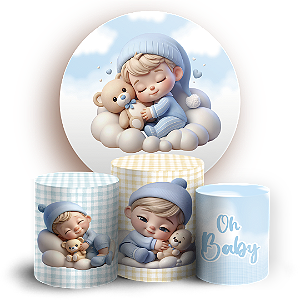 KIT Redondo e Trio - Oh Baby - Sublimado 3D