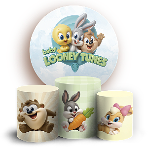 KIT Redondo e Trio - Looney Tunes - Sublimado 3D
