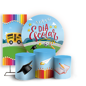 KIT Redondo Trio e Faixa - Vuelta a Clases ES - Sublimado 3D