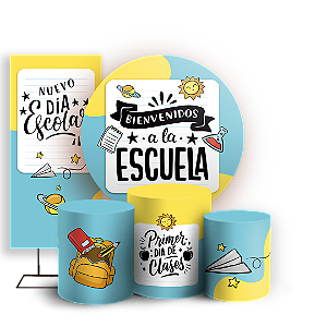 KIT Redondo Trio e Faixa - Vuelta a Clases ES - Sublimado 3D