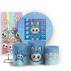 KIT Redondo Trio e Faixa - Labubu - Sublimado 3D