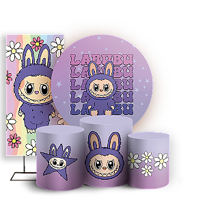 KIT Redondo Trio e Faixa - Labubu - Sublimado 3D