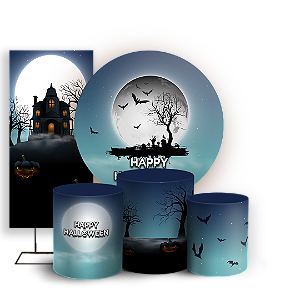 KIT Redondo Trio e Faixa - Halloween - Sublimado 3D