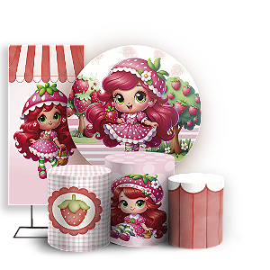 KIT Redondo Trio e Faixa - Moranguinho - Sublimado 3D