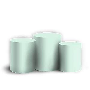 Trio Cilindro - Cor Lisa Verde 1h 34v - Sublimado 3D