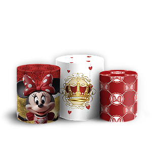 Trio Cilindro - Minnie - Sublimado 3D