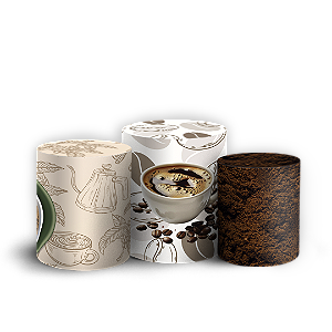 Trio Cilindro - Café - Sublimado 3D