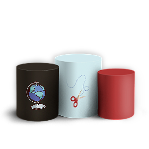 Trio Cilindro - Regreso a Clases ES - Sublimado 3D