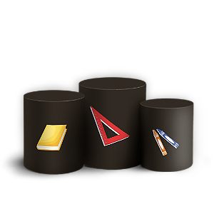 Trio Cilindro - Regreso a Clases ES - Sublimado 3D