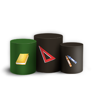 Trio Cilindro - Regreso a Clases ES - Sublimado 3D