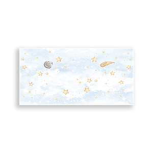 Painel Retangular - Pequeno Principe Ceu Estrelas By Vivi Mide - Sublimado 3D