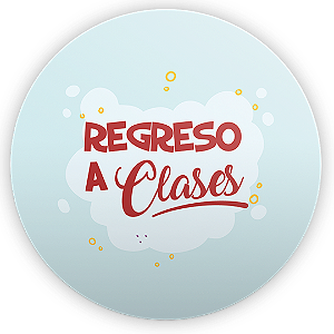Painel Redondo - Regreso a Clases ES - Sublimado 3D
