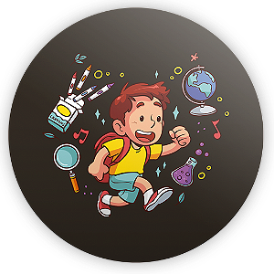 Painel Redondo - Regreso a Clases ES - Sublimado 3D