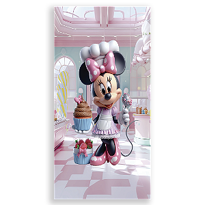 Faixa Lateral - Confeitaria Minnie By Vivi Mide - Sublimado 3D