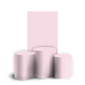 Faixa Lateral e Trio Cilindro Sublimado 3D Vest Facil - Cor Lisa Rosa 1h 20v