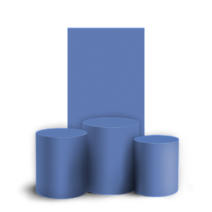 Faixa Lateral e Trio Cilindro Sublimado 3D Vest Facil - Cor Lisa Azul 35H 27V