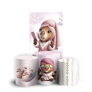 Faixa Lateral e Trio Cilindro Sublimado 3D Vest Facil - Capivara