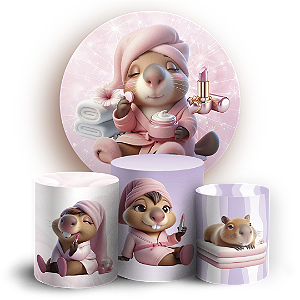 KIT Redondo e Trio - Capivara - Sublimado 3D