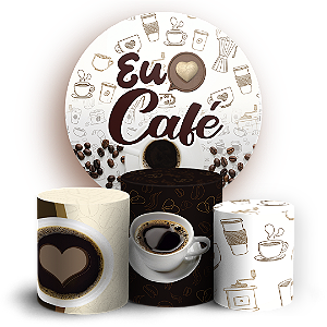 KIT Redondo e Trio - Café - Sublimado 3D