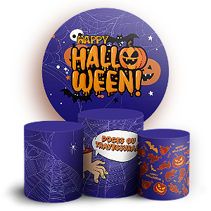 KIT Redondo e Trio - Dia das Bruxas Halloween - Sublimado 3D