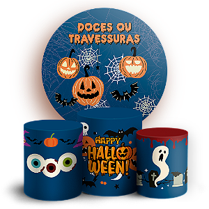 KIT Redondo e Trio - Dia das Bruxas Halloween - Sublimado 3D