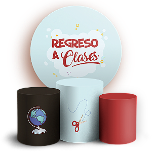 KIT Redondo e Trio - Regreso a Clases ES - Sublimado 3D