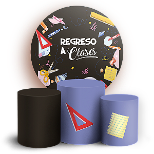 KIT Redondo e Trio - Regreso a Clases ES - Sublimado 3D