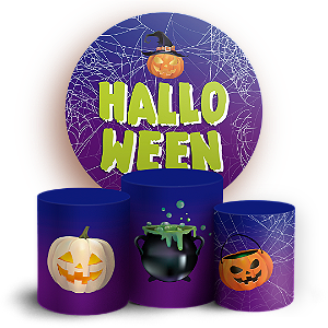 KIT Redondo e Trio - Dia das Bruxas Halloween - Sublimado 3D