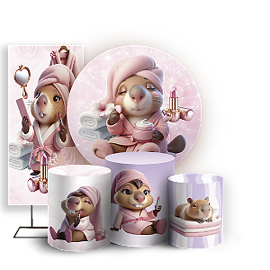 KIT Redondo Trio e Faixa - Capivara - Sublimado 3D