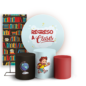 KIT Redondo Trio e Faixa - Regreso a Clases ES - Sublimado 3D
