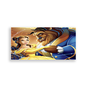 Painel Retangular - A Bela E A Fera - Sublimado 3D