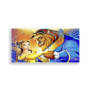 Painel Retangular - A Bela E A Fera - Sublimado 3D