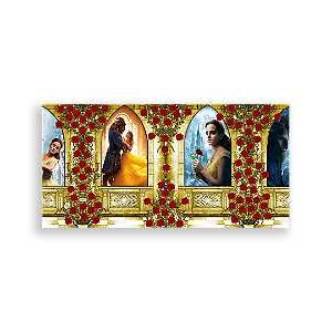 Painel Retangular - A Bela E A Fera - Sublimado 3D