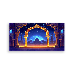 Painel Retangular - Aladdin Jasmine - Sublimado 3D