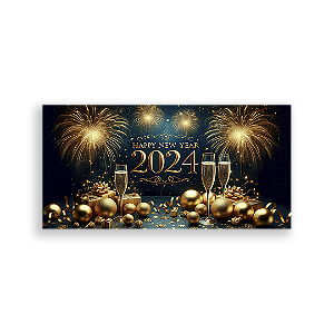 Painel Retangular - Ano Novo - Sublimado 3D
