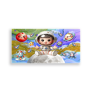 Painel Retangular - Astronauta - Sublimado 3D