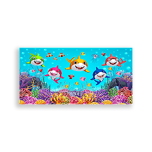 Painel Retangular - Baby Shark - Sublimado 3D